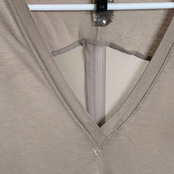 BCBGMaxAzria Soft Beige Blouse - Picture 2 of 7